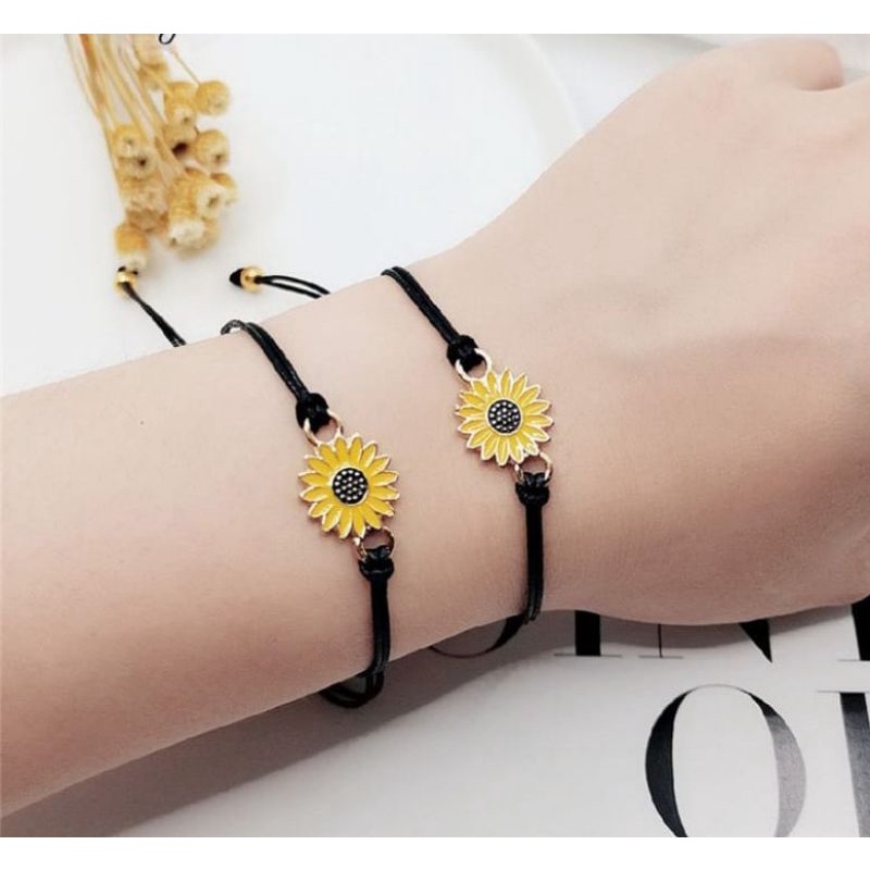 ( 1 PCS )Gelang Barcalete SUNFLOWER