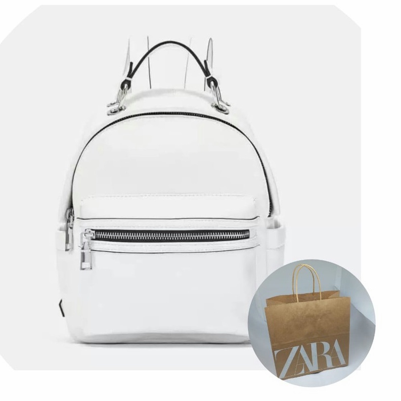 SALE! Tas Ransel Wanita Backpack Tas Ransel Mini Kekinian/Tas Import Wanita backpack wanita tas wanita branded Tas fashion wanita tas wanita murah tas wanita premium tas mini tas ransel wanita tas mini-White+PB045