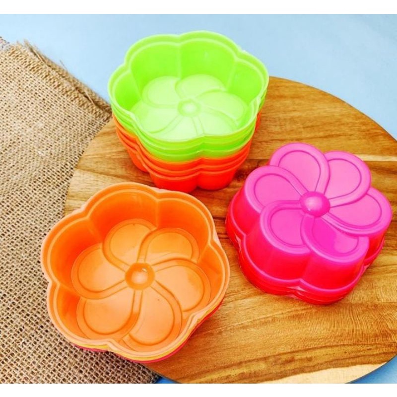 Cetakan Nasi Bento Puding Bunga Besar Set isi 12pcs / Cetakan Putu Ayu Jumbo Mawar Jasmine Matahari