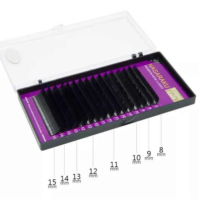 NAGARAKU eyelash Mix Size mink lashes C D 0.10 0.15 0.20