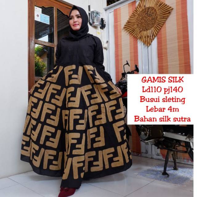 Gamis silk sutra