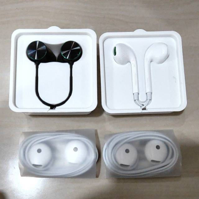 Headset head set handsfree hedset oppo asli cabutan bawaan hp headphone earphone hands free