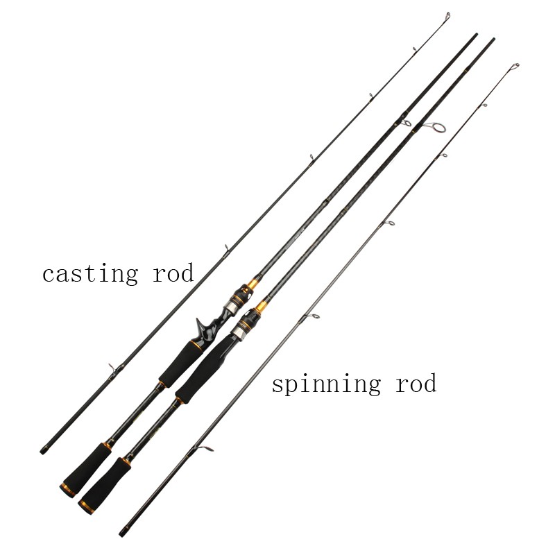 Casting Spinning Fishing Rod Lure Carbon Medium Fast Action 2 1m Shopee Indonesia