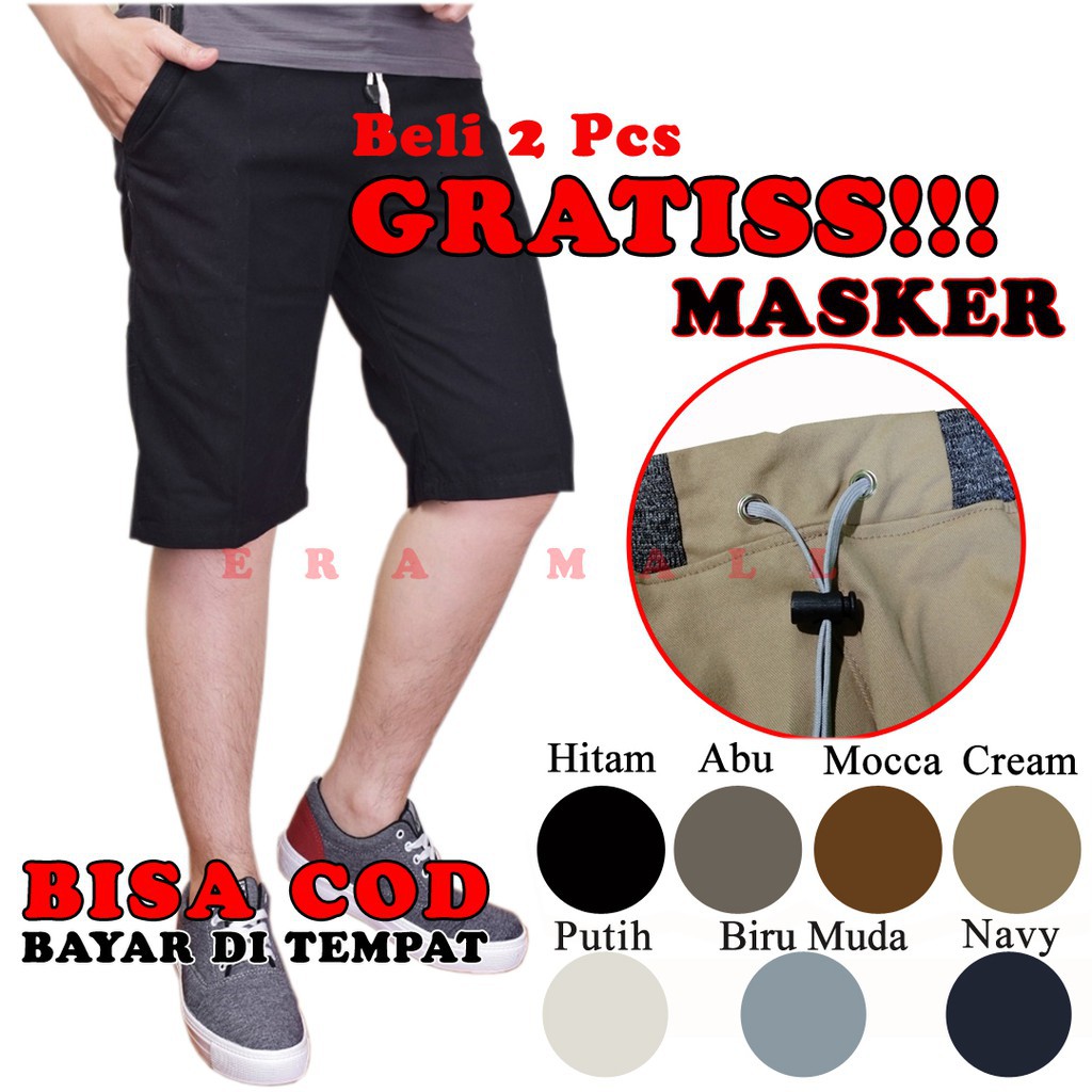 Celana Chino Pendek Pria Cowok Distro Dewasa Pinggang Rip Celana Pendek Distro Cowok Murah