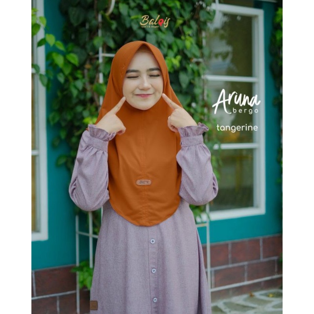 bergo best seller Aruna bahan Jersey ORI Balqis hijab