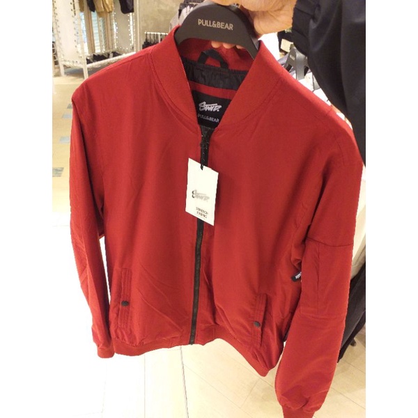 BEST SELLER Bomber Jaket Merah Hijau Army Pull and Bear PULL&BEAR Asli Original BEST SELLER Store