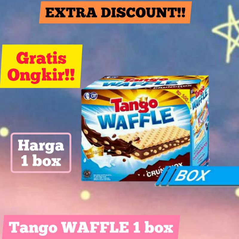 

Tango WAFFLE / 1 box (20 pcs) Wafer Tango coklat / snack coklat / Cemilan anak / biskuit