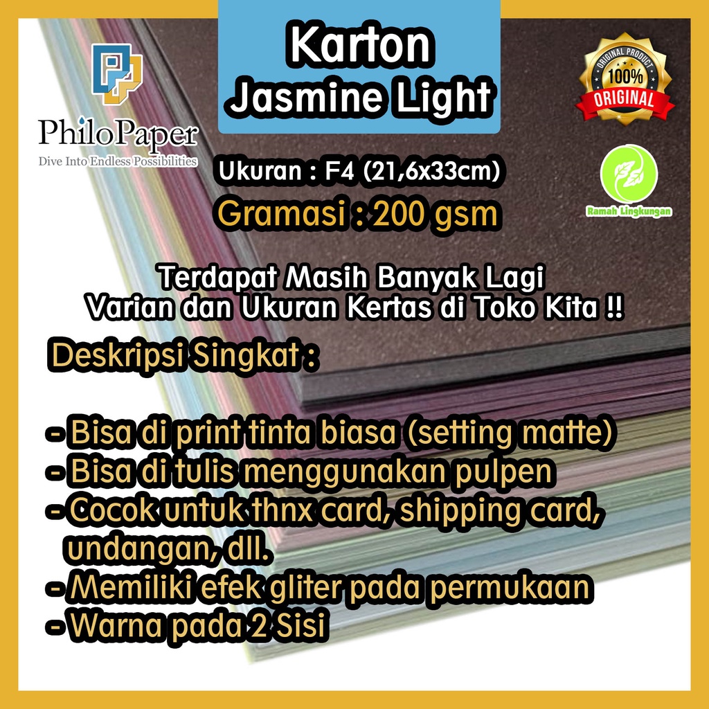 

Karton Jasmine Light 200 Gsm F4