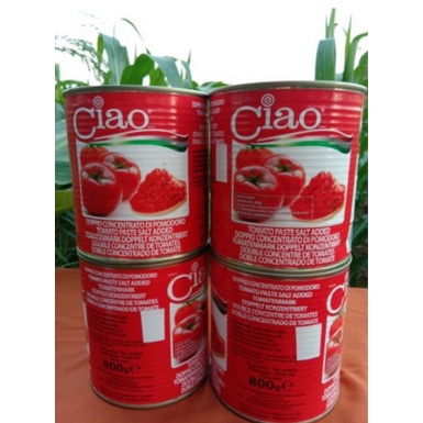 

Tomato Paste Murah Ciao 800g Halal Free Bubble Wrap dan Dus Tebal