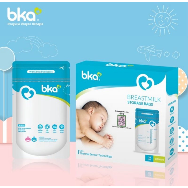 BKA Kantong ASI 100 ml Isi 10 Pcs &amp; 30 Pcs/Breast Milk Storage Bag
