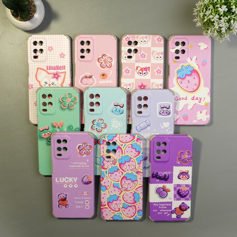 CASE GAMBAR OPPO A15 A16 A53 A54 F1S C21Y Y21S  NOTE 10 8 PRO 9 9PRO POCO M3 X3 CASE CUTE GAMBAR