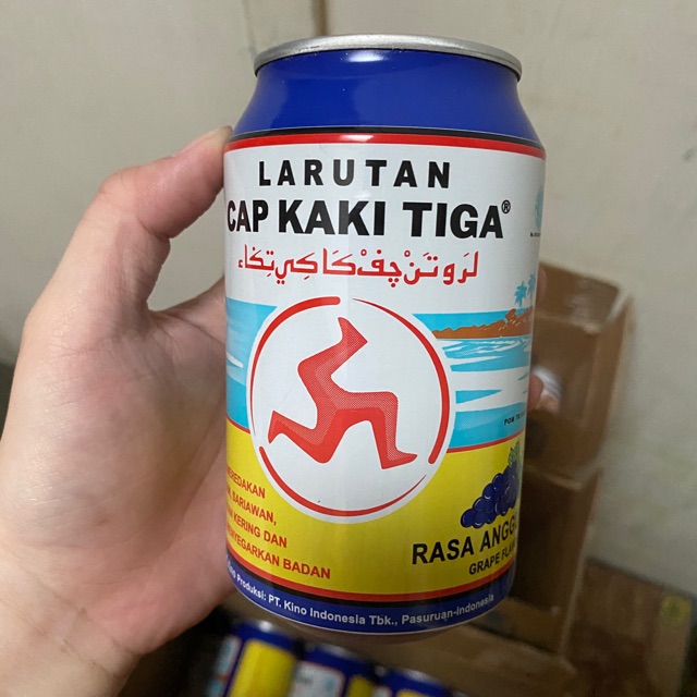 LARUTAN KALENG CAP KAKI TIGA