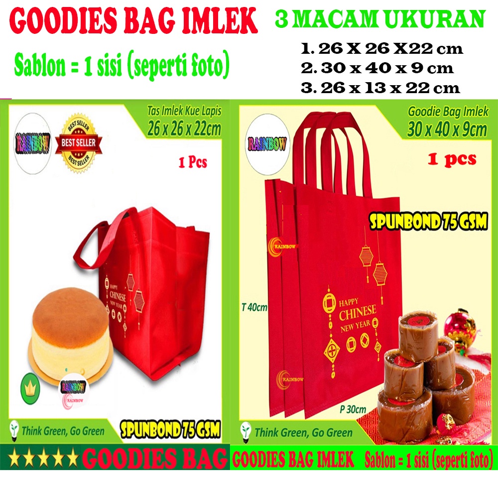 

Goodie Bag Eco Imlek Chinese New Year Spunbond Tas Imlek Kue Lapis Kue Keranjang Goodies Bag Imlek GODIE BAG GODIES BAG IMLEK GOODIEBAG 26 X 26 X 40 CM / 30 X 40 X 8 CM / 26 X 13 X 22 CM / 8 X 16 X 12 CM