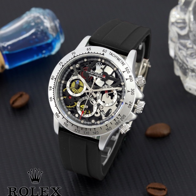 JAM TANGAN PRIA ROLEX OYSTERPERPETUAL COSMOGRAPH RUBBER SUPER PREMIUM