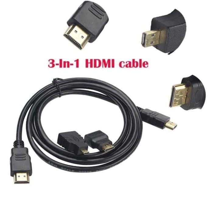 Kabel HDTV 3 in 1 To HDTV / Mini HDTV / Micro HDTV