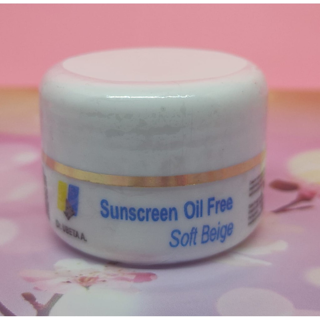 Dr. UBETA A. SUNSCREEN OIL FREE SOFT BEIGE 12,5 g. Melindungi dari Ultraviolet Matahari Tanpa Minyak