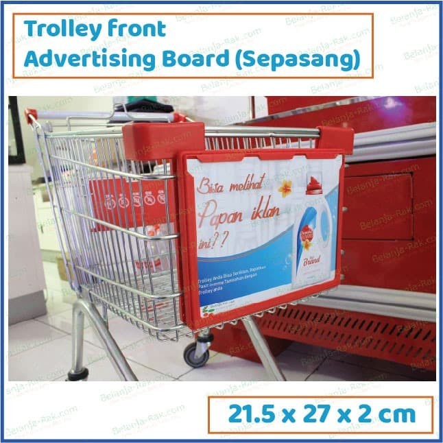 

Papan Iklan Depan Trolley/Papan Iklan Handle Trolley