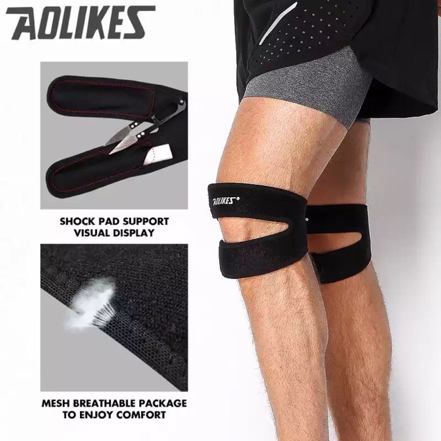 AOLIKES Knee Patella Support Deker Lutut Tendon Guard Protector Strap