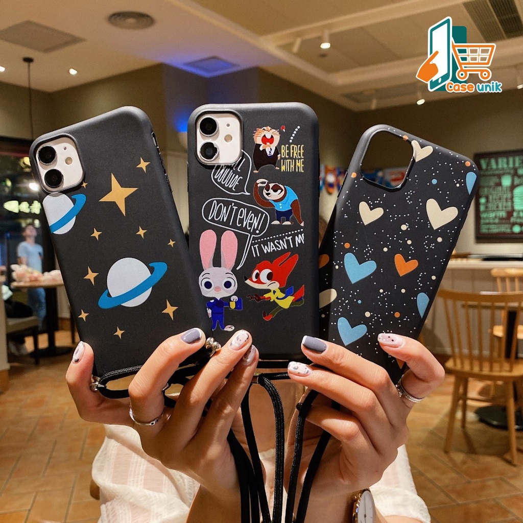 SS176 CASE SLINGCASE LANYARD OPPO A1K A3S A5S A7 F9 A12 A9 A5 A31 A8 A92 A52 RENO 4 4F F17 PRO A15 2020 CS3155