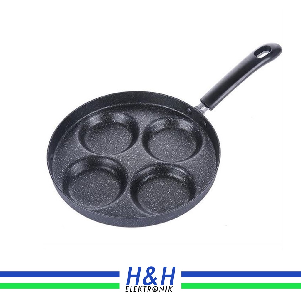 Cetakan Telur Ceplok Teflon 4 Lubang Anti Lengket