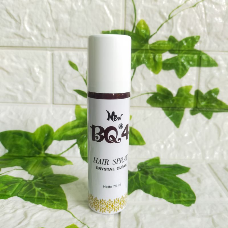 BQ4 BQ 4 HAIR SPRAY CRYSTAL CLEAR HAIR SPRAY SANGGUL PENGERAS RAMBUT 75ML