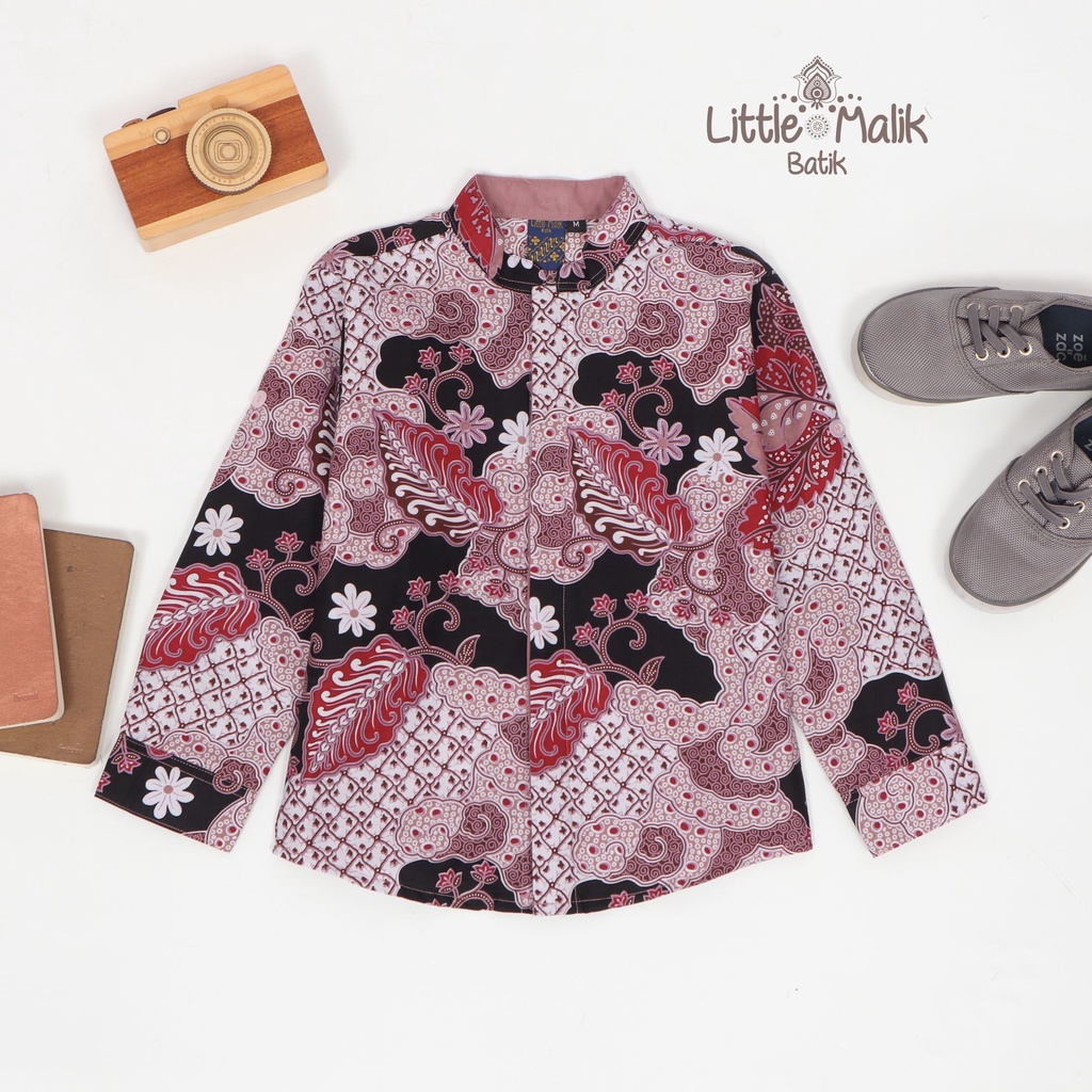 Kemeja Batik Anak Lengan Panjang By Little Malik Batik