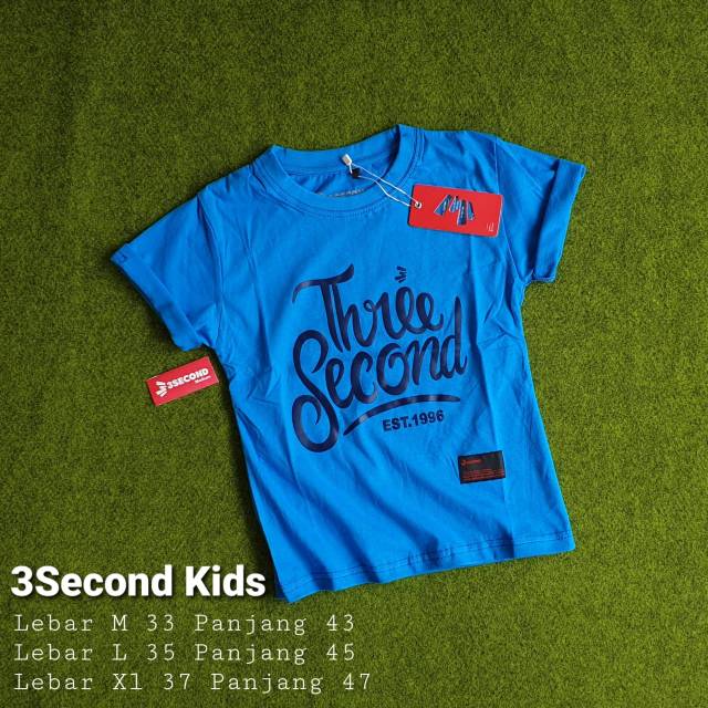 3second Kaos anak / kaos distro