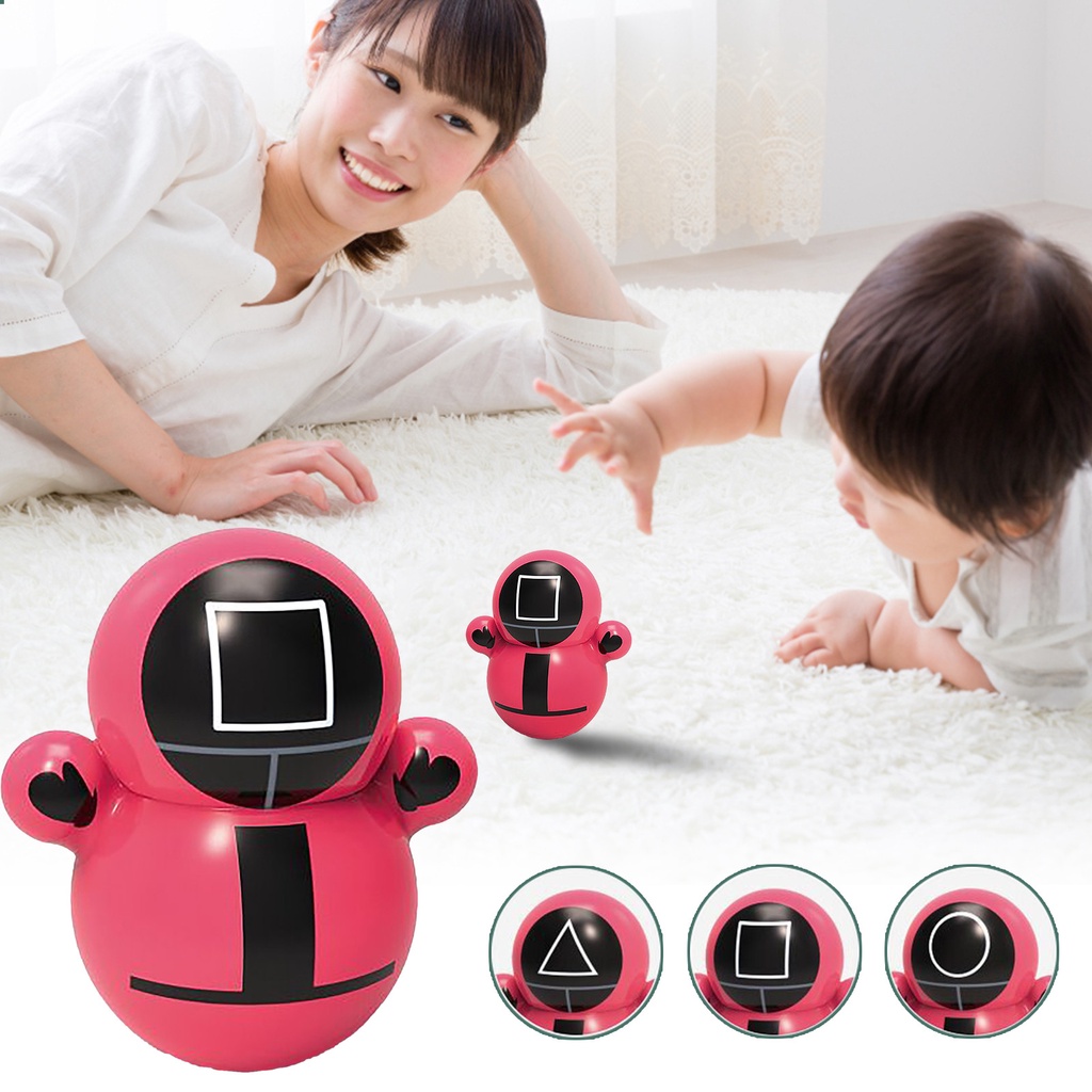 Mainan Boneka Tumbler Cumi-Cumi Kawaii Dekompresi Untuk Hadiah Natal Anak