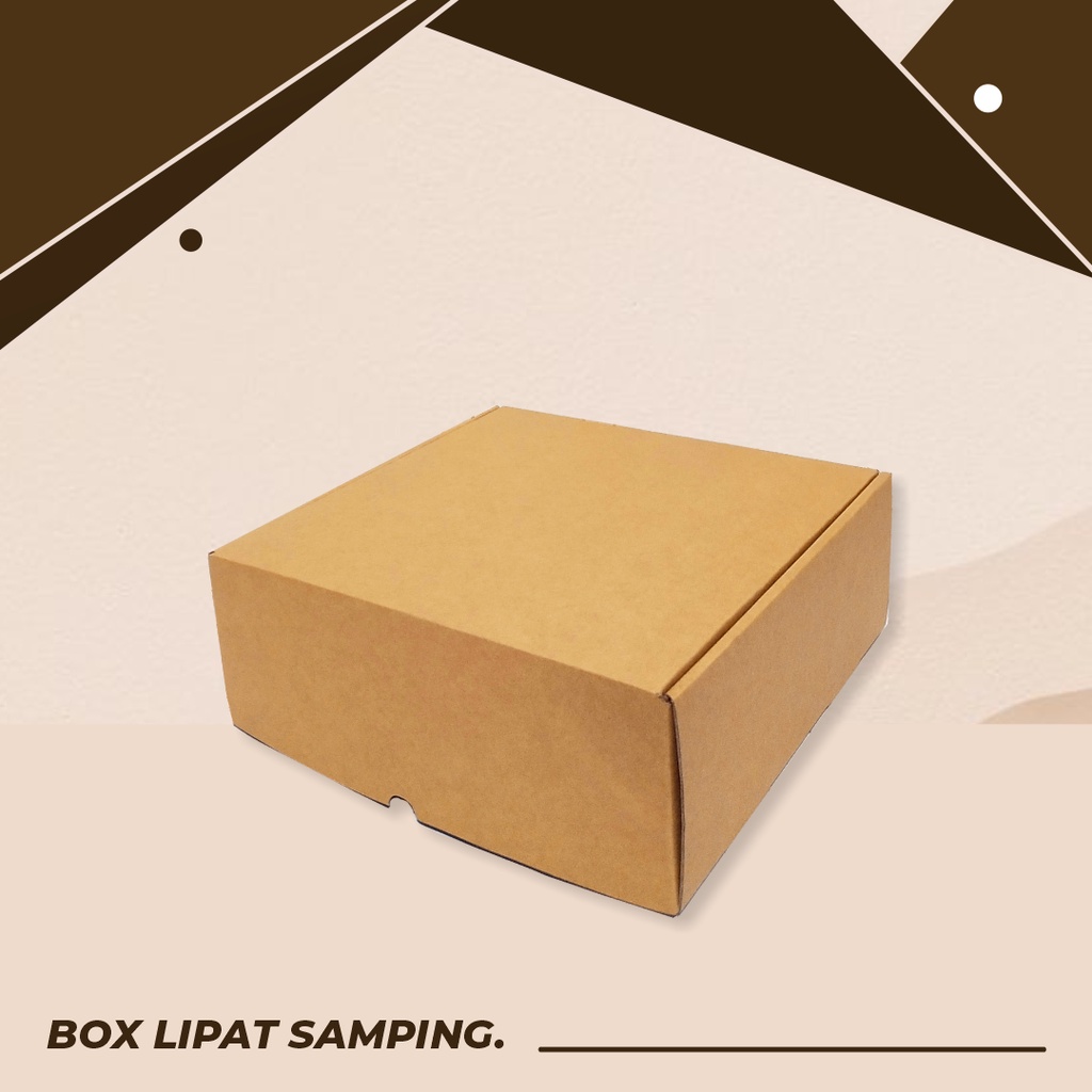 

BOX/KARDUS LIPAT SAMPING UK. 27 x 27 x 10 cm - Karton/Hampers/Packaging Kado/Giftbox