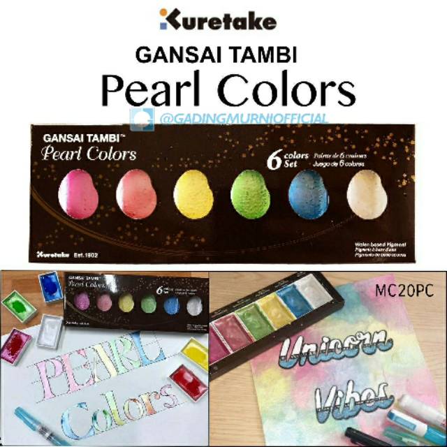 

Zig Kuretake Water Colour Gansai Tambi Pearl