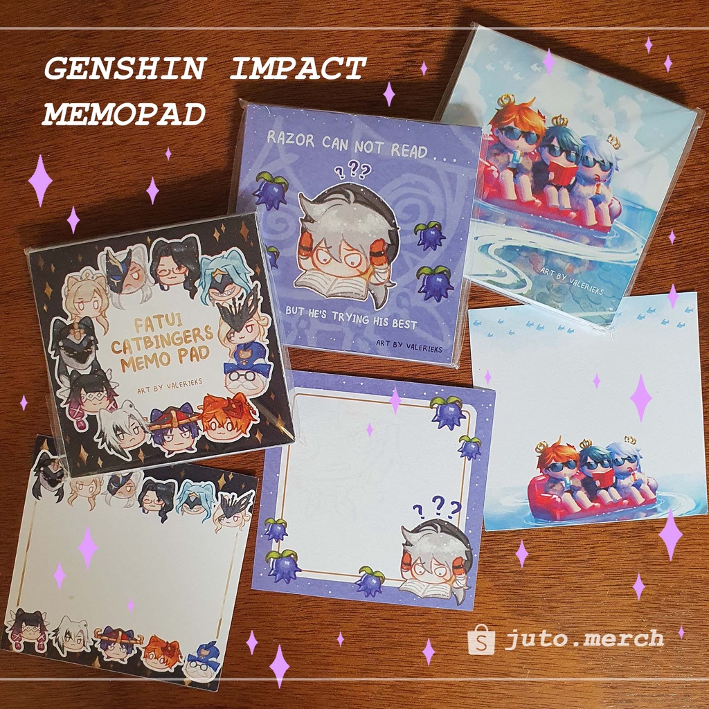 

GENSHIN IMPACT MEMOPAD (FAN MERCH)