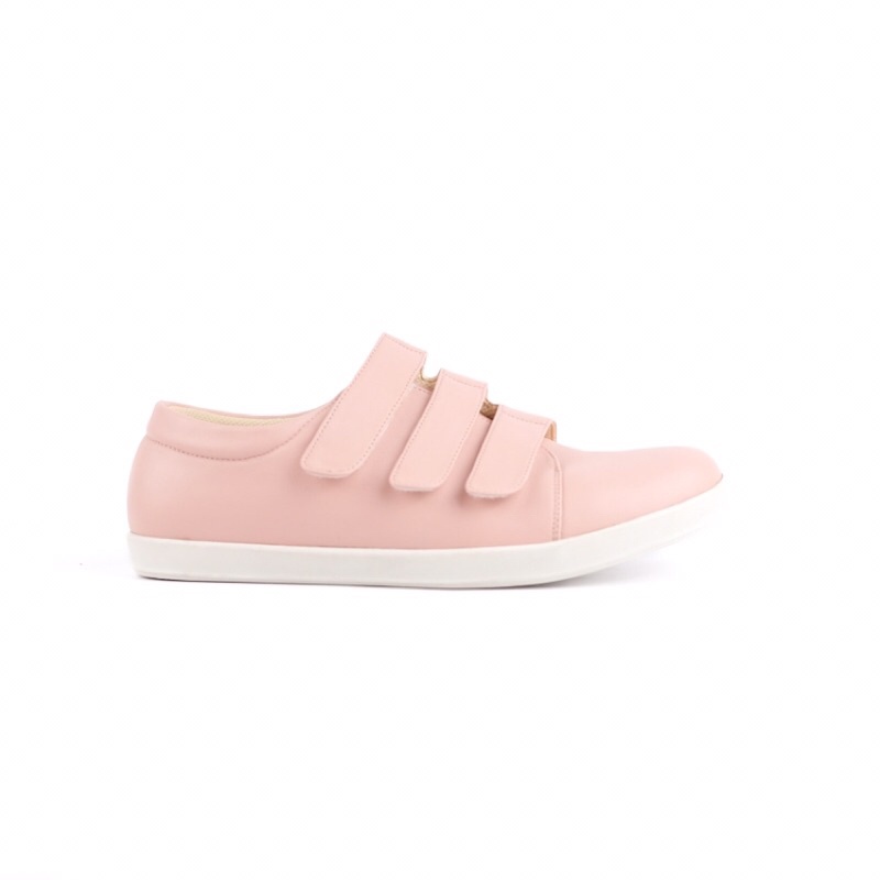 [SIAP KIRIM] BRShoes74 Pink Sepatu Sneaker Olahraga Casual Wanita