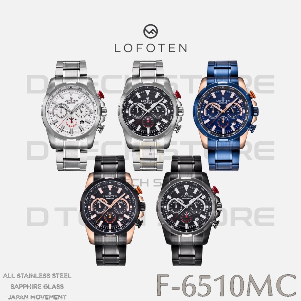 Jam Tangan Pria LOFOTEN F-6510MC Stainless Steel Original 100%