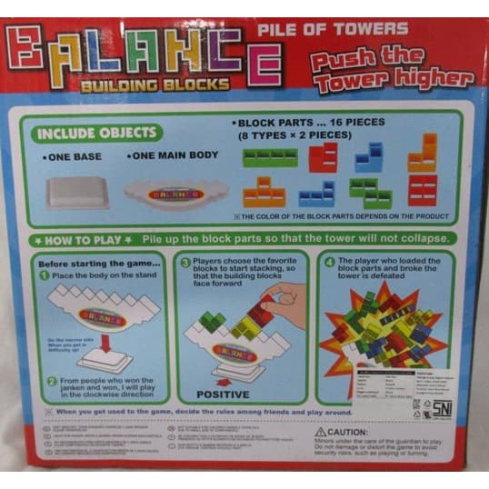 Mainan  Balok Susun  Edukasi Kreatif Anak / Balance Building Blocks