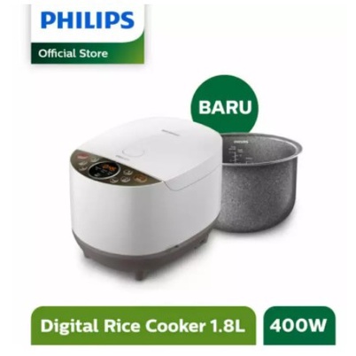 Philips Digital Rice Cooker HD 4515 400Watt - Penanak Nasi Digital 1.8 L