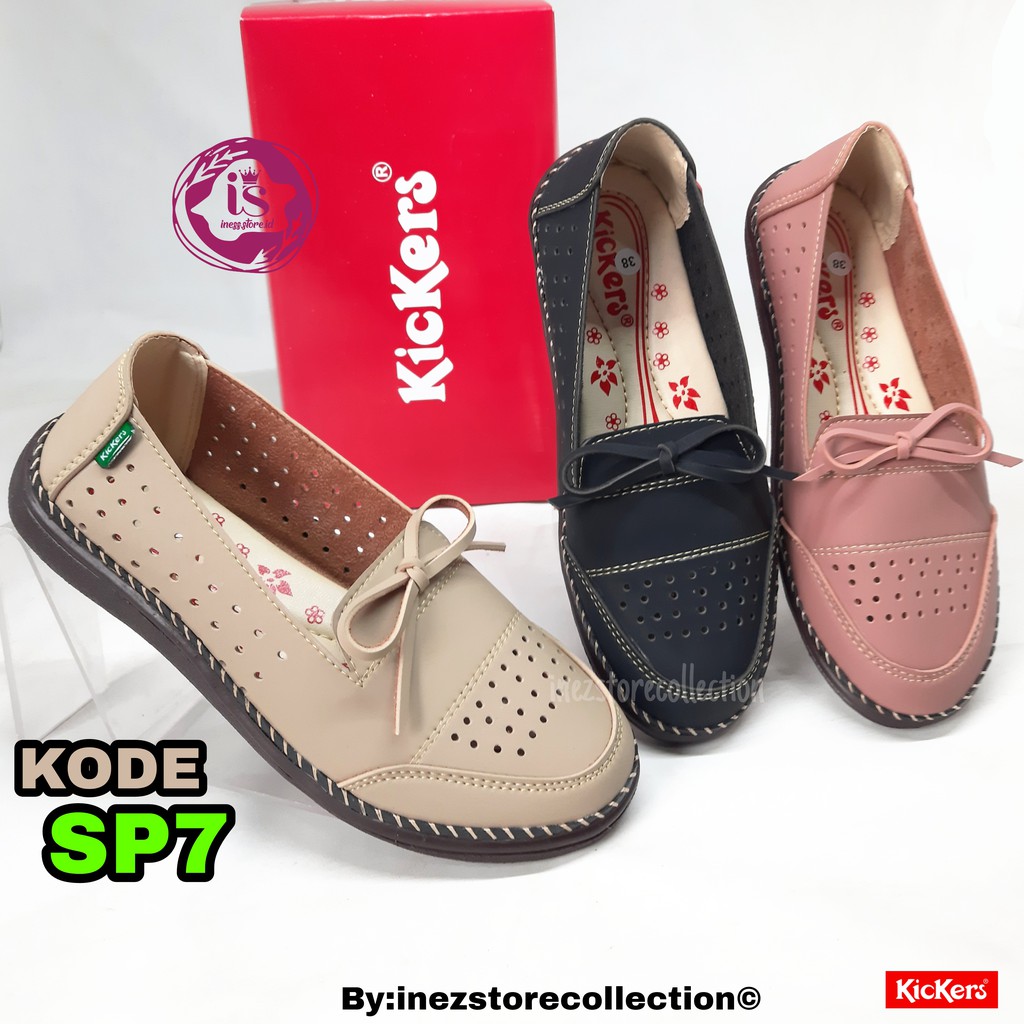 SEPATU WANITA SLIP ON KICKERS TERLARIS KODE SP7 MURAH BERKUALITAS