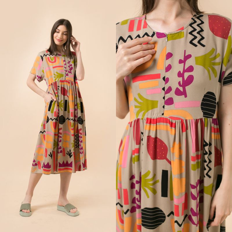 [BISA COD] DASTER KHALIFS BY KHALIFS.SLEEPWEAR | KHALIFS.ID-Hellen ColorfulStone