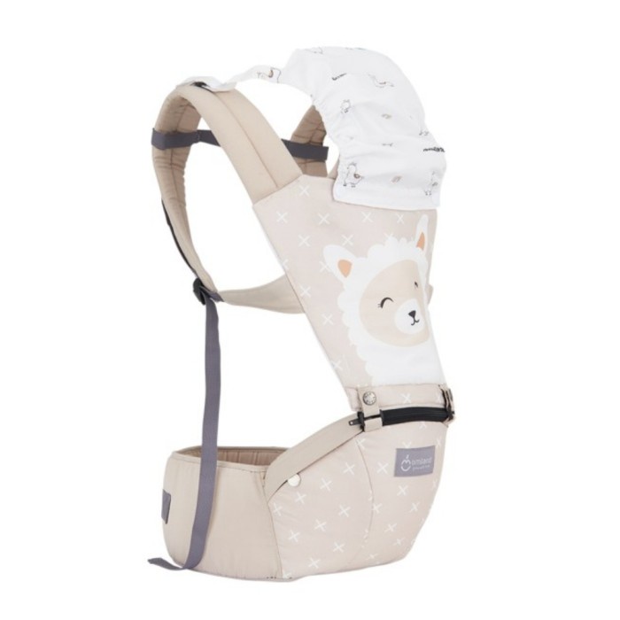 Gendongan Hipseat Omiland Alpaca Series Cream 6 Posisi OB15204