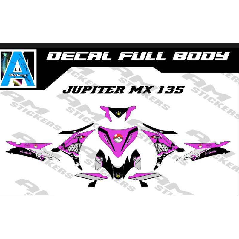 sticker decal motor jupiter mx 135