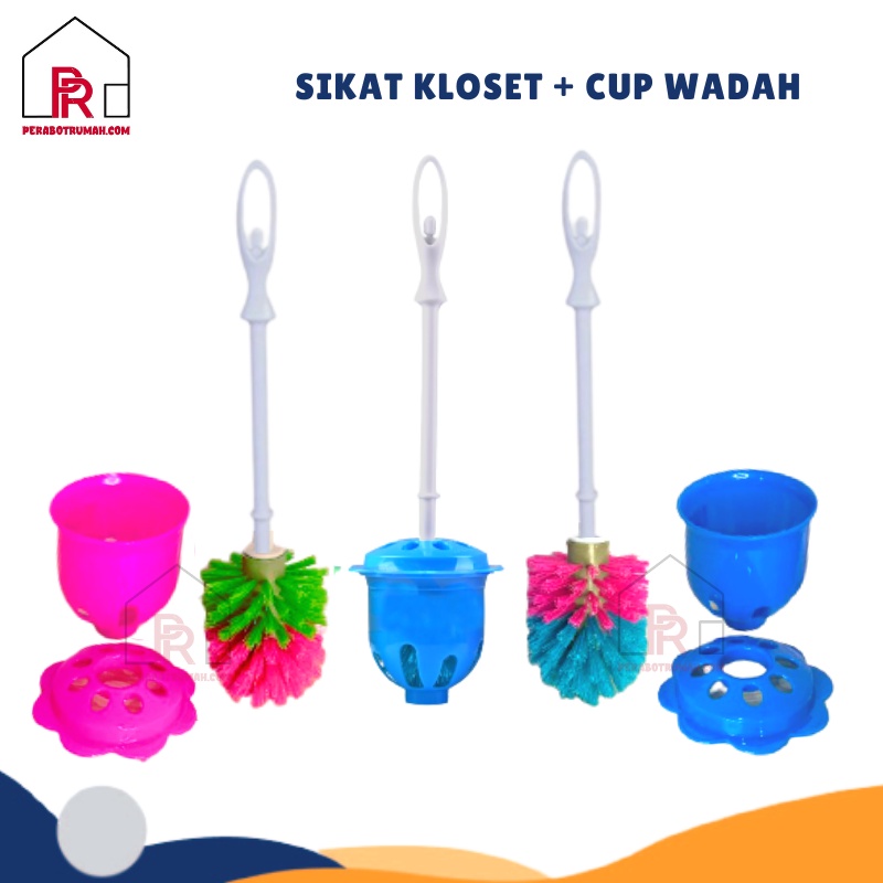 Sikat Kloset + Cup - NGY / Sikat WC / Sikat Lantai Toilet Kamar Mandi