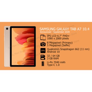 Samsung Galaxy Tab A7 Tab A 7 2020 T505 10.4 inch 3/32GB