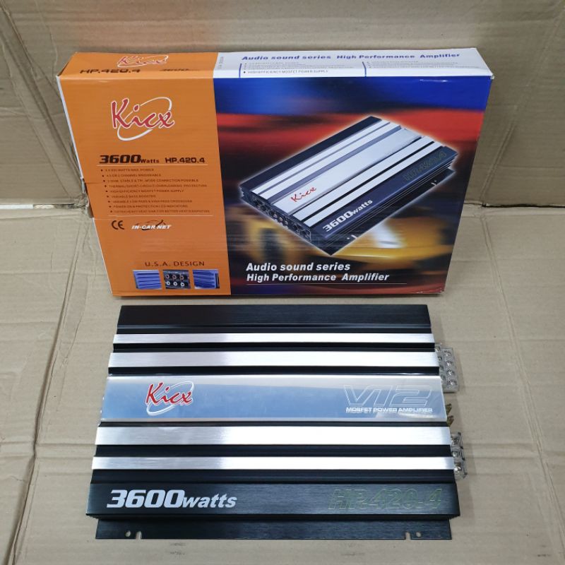 Power Kicx HP 420 4 - 4 Channel - 4 ch - Power Audio Mobil Kick