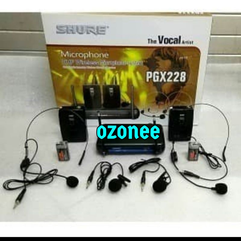 MIC WIRELESS SHURE PGX 228 CLIP ON +HEADSET