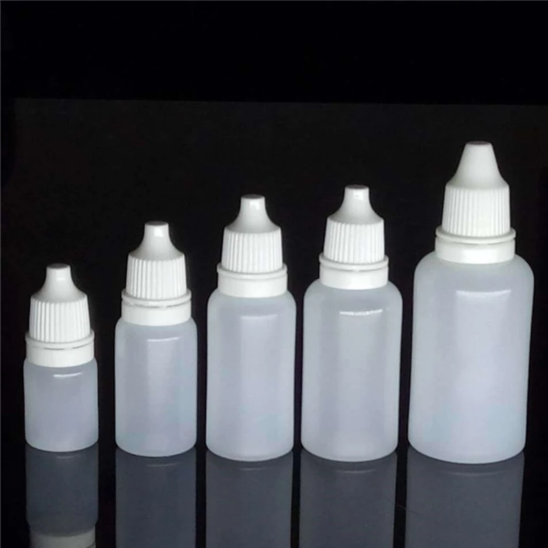 1pc Botol Plastik PE Kosong 5Ml - 100Ml Dengan Tutup Ulir Untuk Lem Cair / Minyak