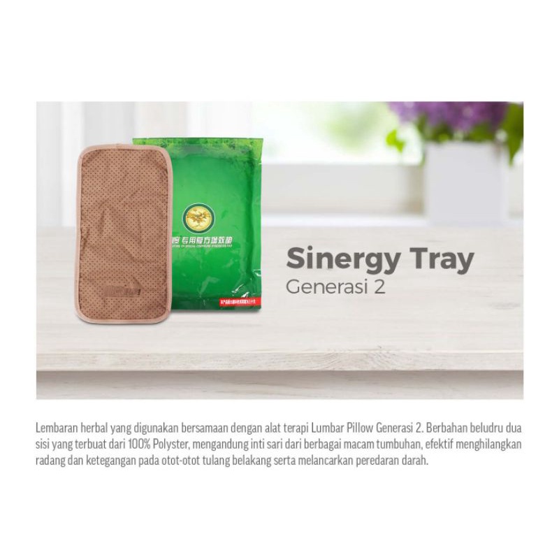 herbal sinergi tray jaco lumbar pillow untuk pinggang dan syaraf terjepit