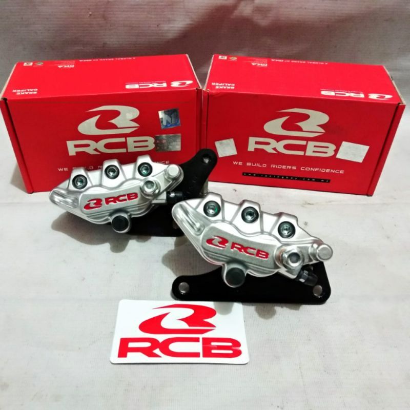 Kaliper RCB 2 Piston Tipe S-Series Depan dan Belakang Nmax Racing boy