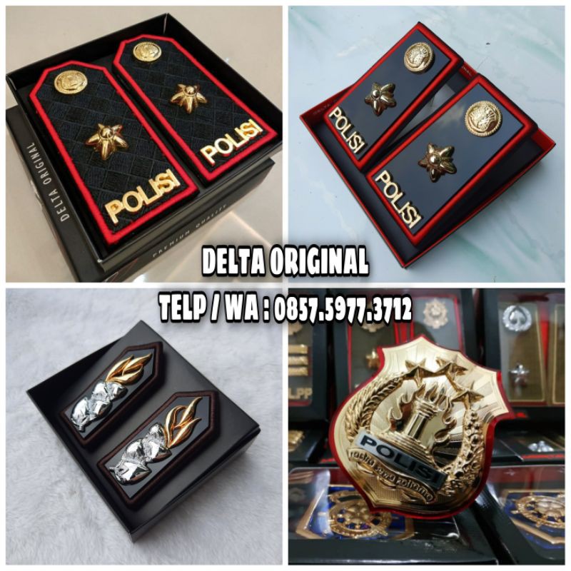 Pangkat Kompol Polri Lis Merah + Pangkat Pdu Kompol Polri + Monogram Polri + Kewenangan Polri