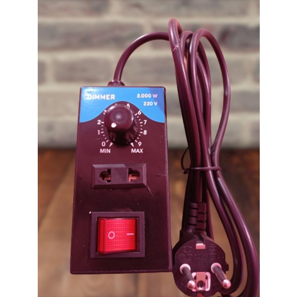 Dimmer 2000 Watt Pengatur Kecepatan Gerinda Bor dimmer ac
