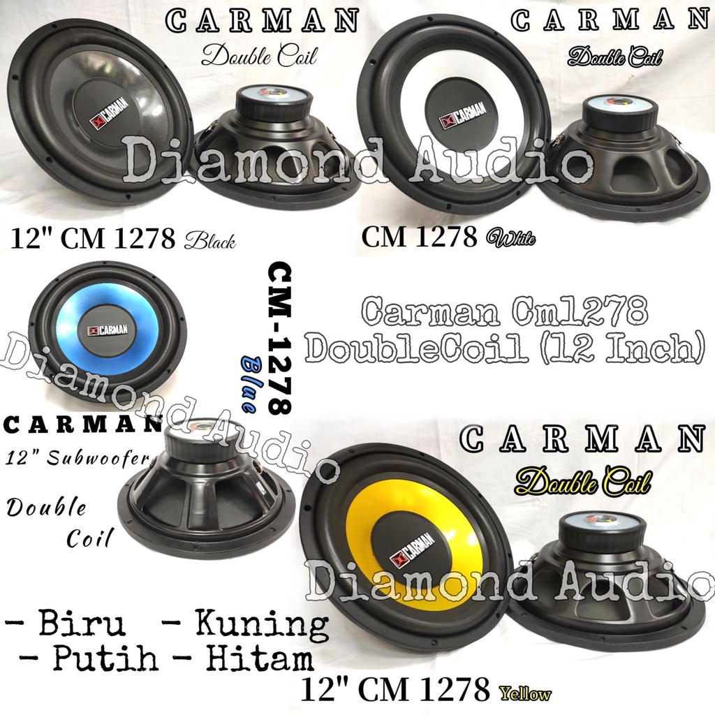 Carman CM1278 Double Coil 12 Inch Speaker