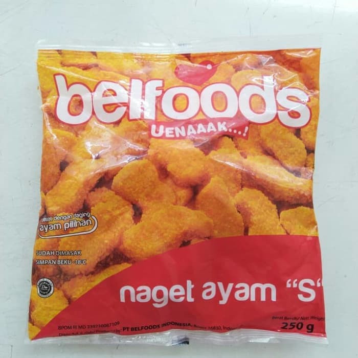 

Dijual Frozen Food Nugget Naget Ayam Belfoods Bellfoods 250gr Limited